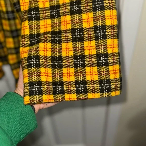 Yellow Plaid Women's Jacket by Maggie Barnes Clueless - Picture 4 of 8